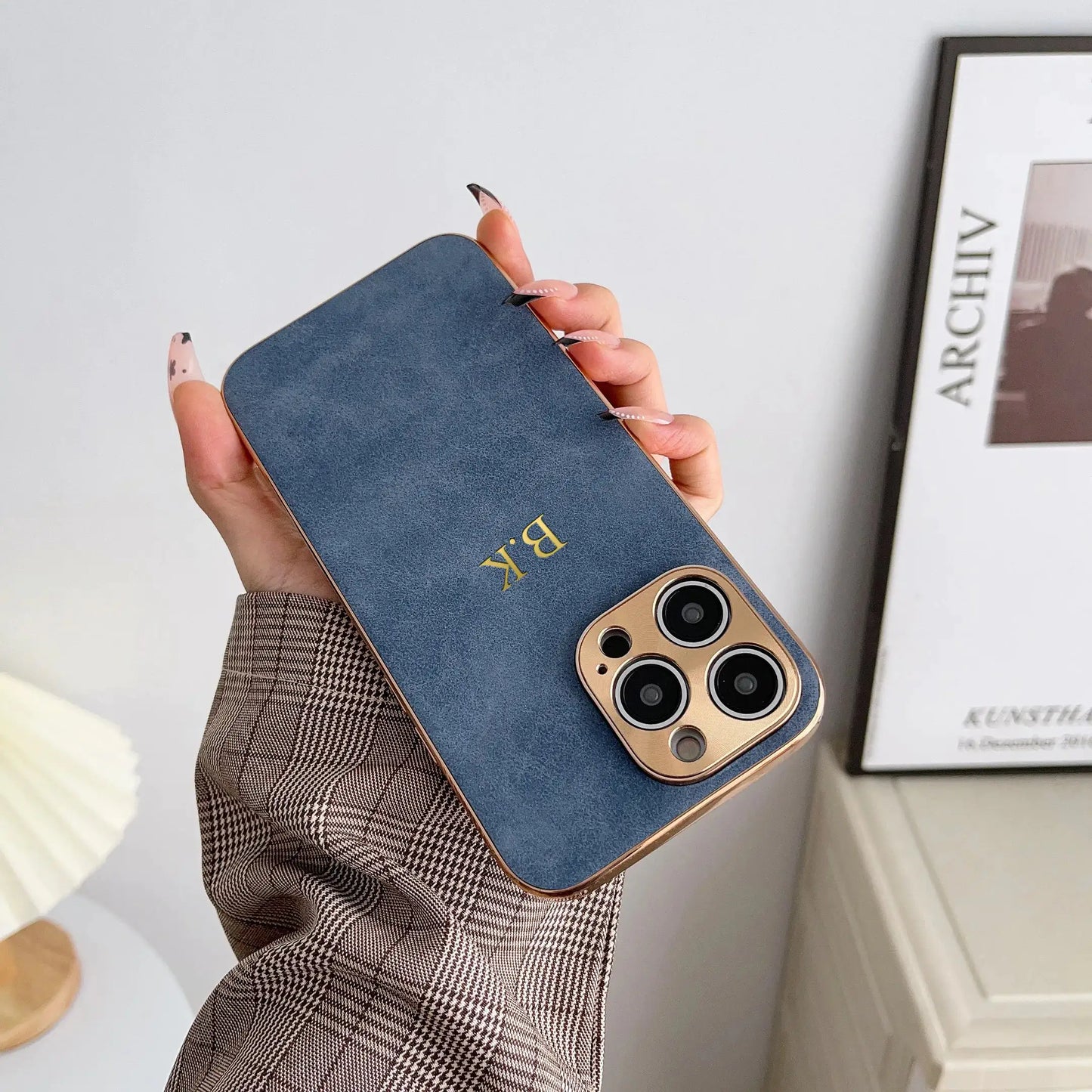 Leather Personalized Customized Name Iphone Case