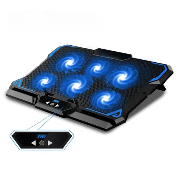 Six Fan LED Laptop Cooling Pad