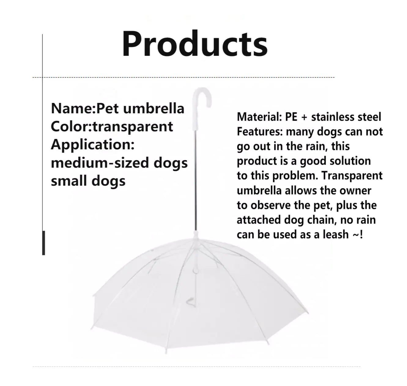 Pet Umbrella Leash